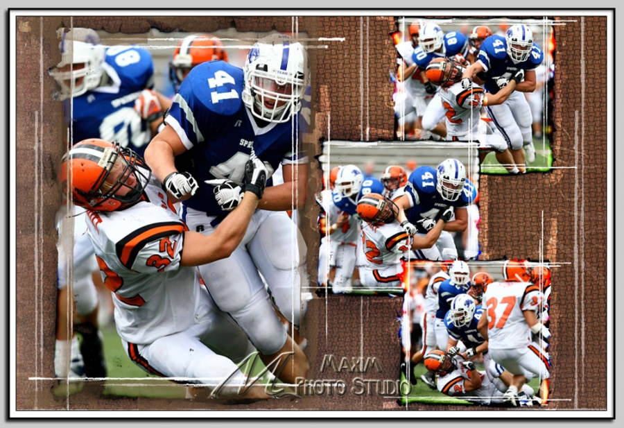 Springboro HS Senior DL #41 Caleb Lawson (6-0, 211)