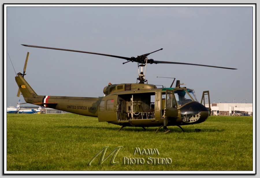 My vintage Huey flew with doors wide open