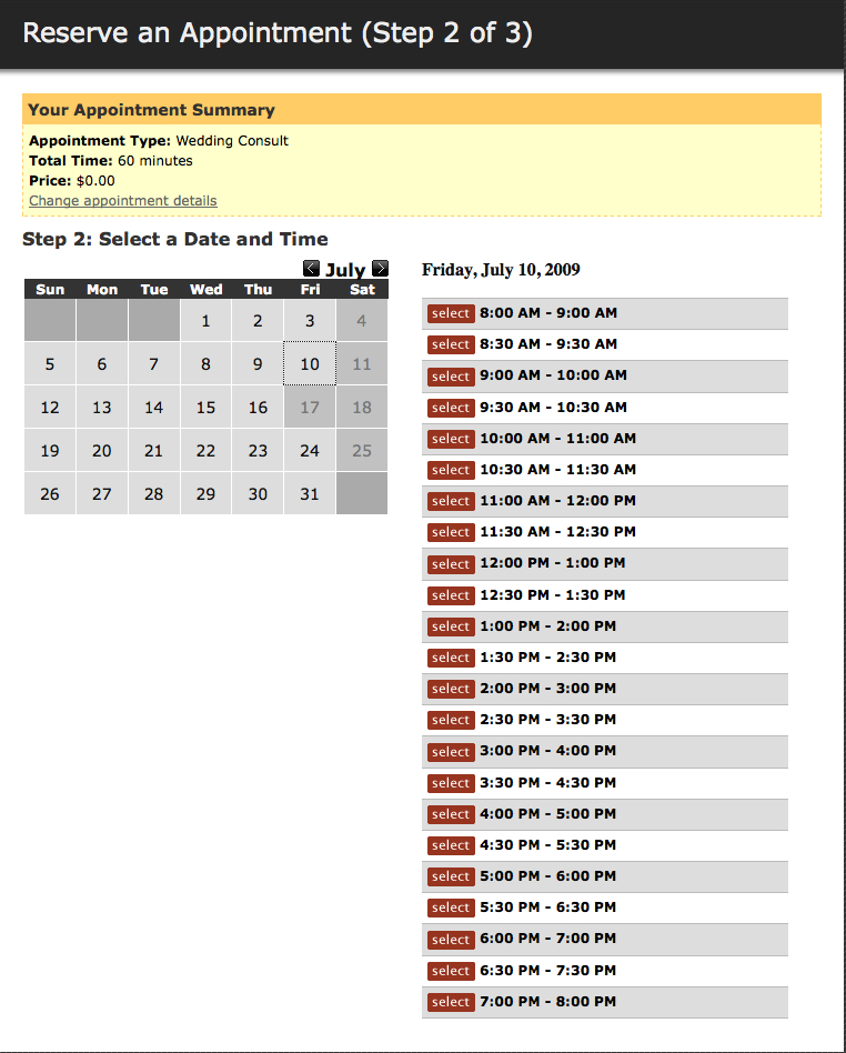 Maxim Photo Studio scheduling application