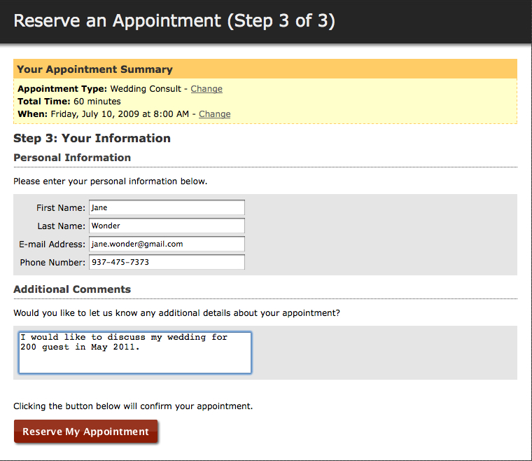 Maxim Photo Studio scheduling application