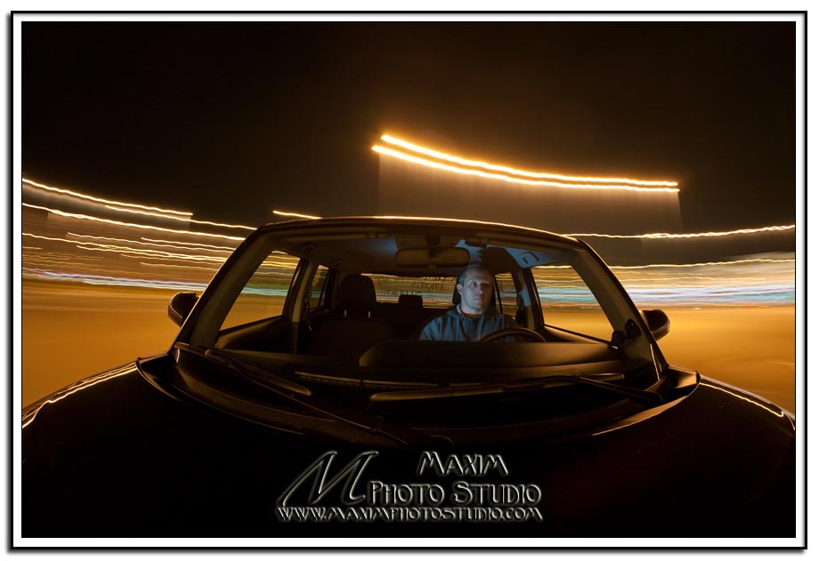 Nighttime car photography using available light Nighttime car photography using available light